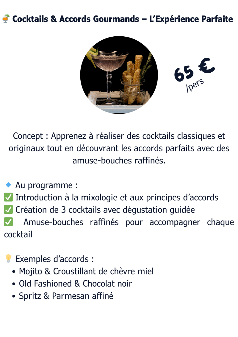 Cocktails & Accords Gourmands 